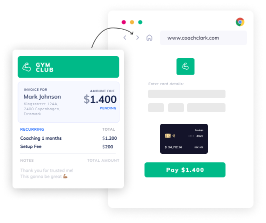 Online Coach 6 betalinger i app